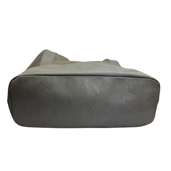 Relic Gray Faux Leather Double Handle Carry All Hobo Shoulder Bag - Picture 11 of 16